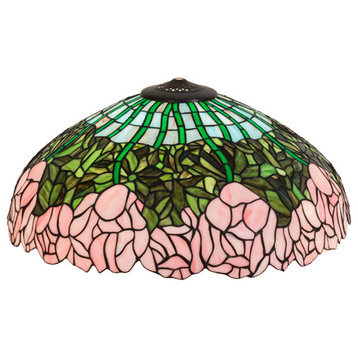 22 Wide Tiffany Cabbage Rose Shade