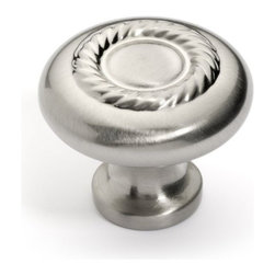 Dynasty Hardware - Super Saver K-5104 Rope Cabinet Knob, Satin Nickel - Cabinet And Drawer Knobs