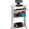 Muv Stand-up Fixed Height Workstation in Gray