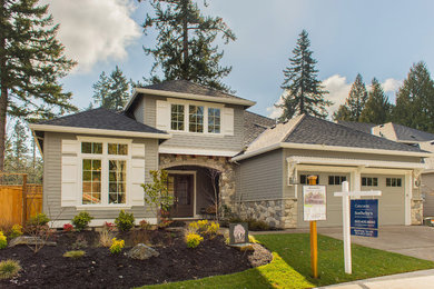 Trendy home design photo in Portland