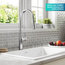 Oletto Pull-Down 1-Handle 1-Hole Kitchen Faucet, 2-Function, Chrome