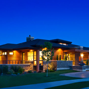 Contemporary Prairie Style Residence