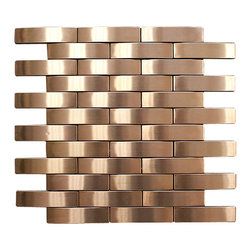 Bronze Stainless Steel Subway Style Mosaic Tiles - Home Accessories & Decor