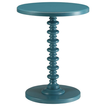 Urban Designs Kostka Wooden Accent Side Table, Teal