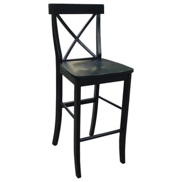 International Concepts X-back 30" Stool in Black