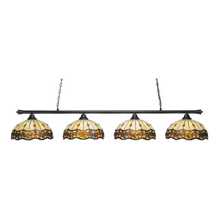 Oxford 4 Light Bar, 76x16x13.25 - Victorian - Kitchen Island Lighting - by Toltec Lighting | Houzz