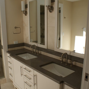 Badezimmer mit Zink-Waschbecken/Waschtisch Ideen, Design & Bilder