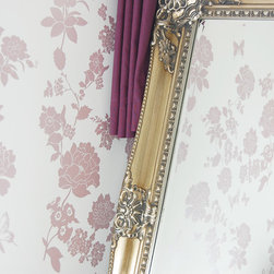 Pretty Flower Wallpaper, Teens Bedroom Feature Wall - Wallpaper