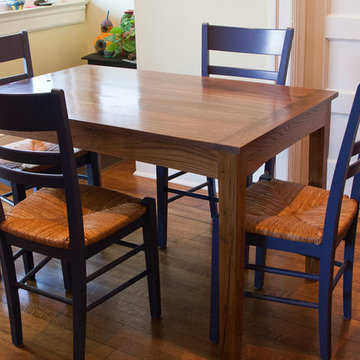 Small Black Walnut and American Chestnut Dining Table