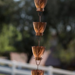 Akira copper rain chain- decorative downspout - Products