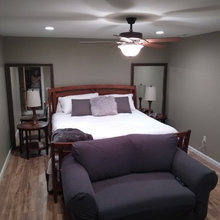 Basement master bedroom