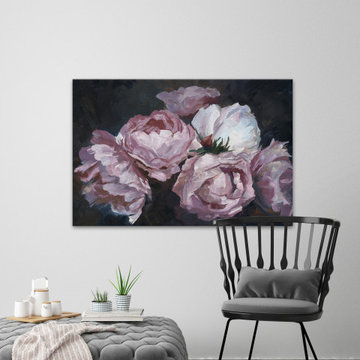 "Dramatic Bloom" Painting Print on Wrapped Canvas