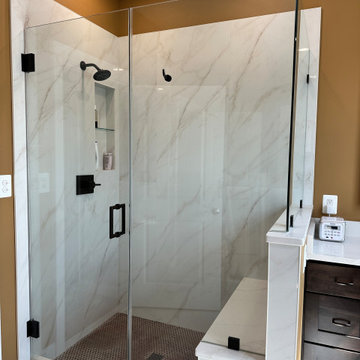 Contemporary Master Bathroom Renovation in Alexandria, VA