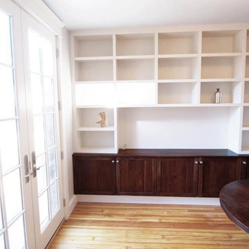 Media kitchen/bookcase/exterior trim