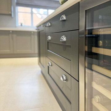 Grey Shaker Kitchen in Papworth Everard