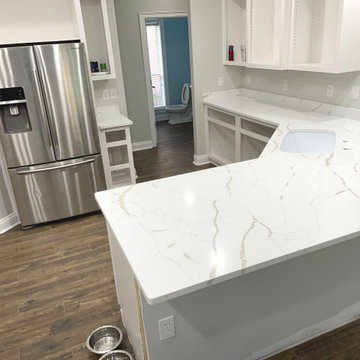 Calacatta Extra Quartz Kitchen Countertops – HanStone Quartz