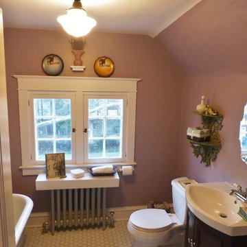 Guest Bathroom with Vintage Flair