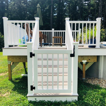 Deck upgrade and new pool deck build