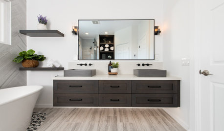 Before and After: 4 Bathrooms With Fabulous Floating Vanities