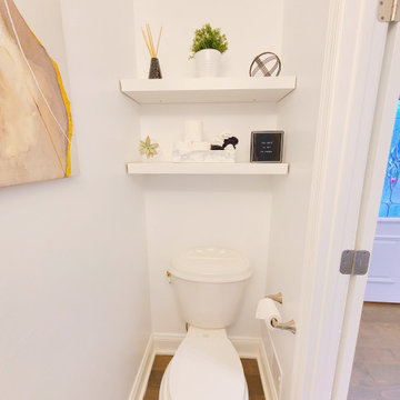 Black and White Geometric Bathroom