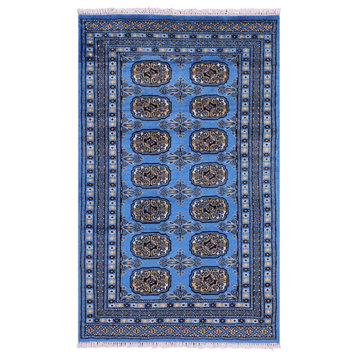2' 6" X 4' 1" Silky Bokhara Hand-Knotted Rug - Q21768
