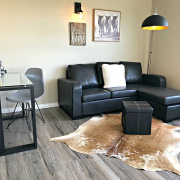 Contemporary Black & White Morinville Home