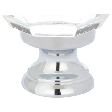 Emtek 86012 Diamond 1-1/4 Inch Round Cabinet Knob - Polished Chrome