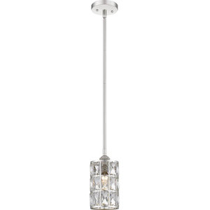 WAC Lighting QP938-WD//BN Kalysta Quick Connect Pendant White Diamond Shade with Brushed Nickel Socket Set