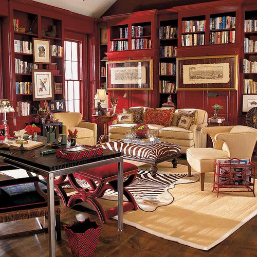 Hunting Theme Room Houzz   7ef148830b690d4c 6356 W500 H500 B0 P0  Eclectic Home Office 