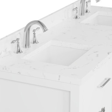 Caroline 60'' White Bathroom Vanity