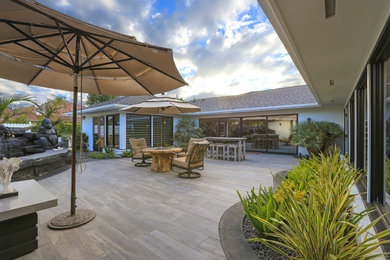 Transitional patio photo in Orange County