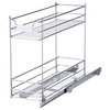 Home Zone Living Pull Out Drawer Cabinet Organizer, 2-Tier, 7 in. W x 20 in. D