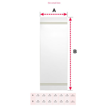 Barn Door Cape-coral White Gold Lines 24x80, 28x80