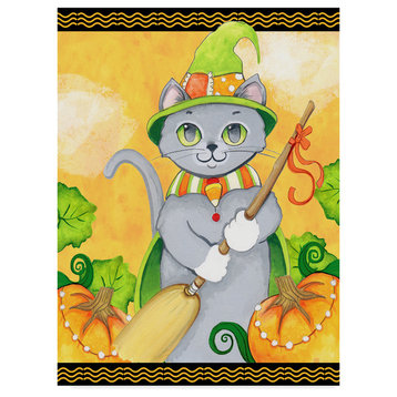 Valarie Wade 'Witchy Cat' Canvas Art, 24"x18"