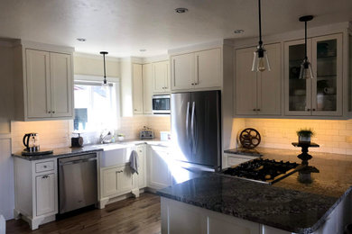 Example of a farmhouse kitchen design in Other