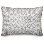 DDCG - Faded Gray Pattern Spun Poly Pillow, 14"x20" - This polyester pillow features a faded gray pattern to help you add a stunning accent piece to  your home. The durable fabric of this item ensures it lasts a long time in your home.  The result is a quality crafted product that makes for a stylish addition to your home. Made to order.