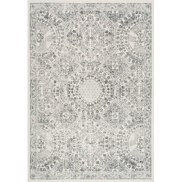 Nuloom Vintage Minta Transitional Area Rug, Grey 5'x7'5"