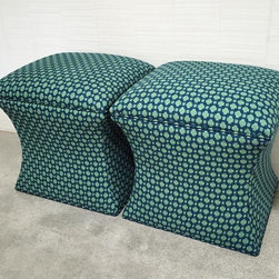 Custom Curved Ottomans - Footstools And Ottomans