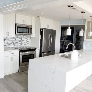 Load bearing wall reframe and kitchen remodel