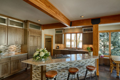 Example of a minimalist kitchen design in Grand Rapids