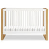 Namesake Nantucket Wood 3-in-1 Convertible Crib in Warm White and Honey
