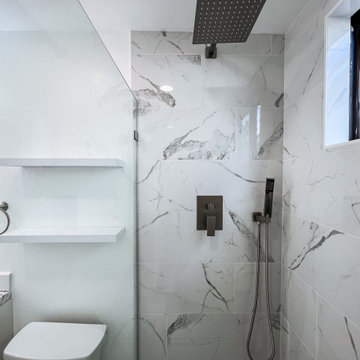 Marble bathroom refurbished