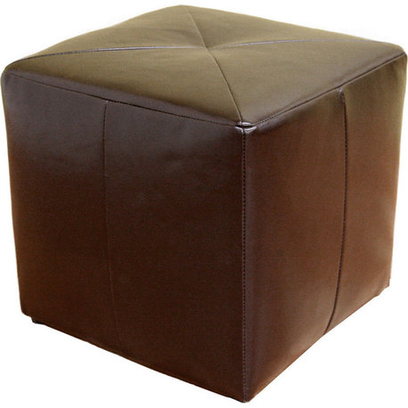 Baxton Studio Aric Bonded Leather Ottoman