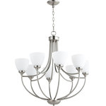 Quorum - Quorum 6059-8-65 Enclave - Eight Light Chandelier - Shade Included: TRUE* Number of Bulbs: 8*Wattage: 60W* BulbType: Medium Base* Bulb Included: No