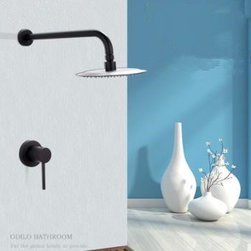 Antique Black Brass Bathroom Concealed Installation Rainfall Shower Faucet FBS02 - Tub And Shower Faucet Sets