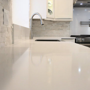 Stunning Calacatta Venice Quartz Countertop Waterfalls