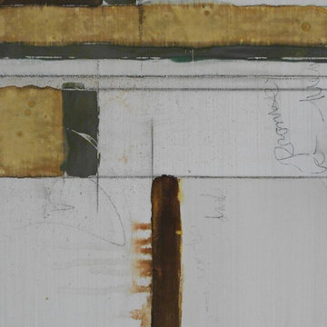 Structured Vintage Copper Abstract Tile