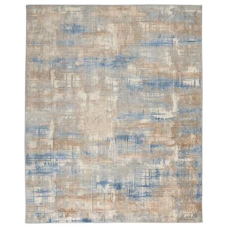 Calvin Klein CK950 Rush 10' x 14' Blue/Beige Modern Indoor Area Rug