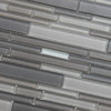 Feel Series Basalto Textured Strip Mosaic Tile, 12"x12"