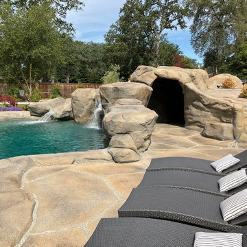 Custom Natural Swimming Pool Grass Valley, CA
